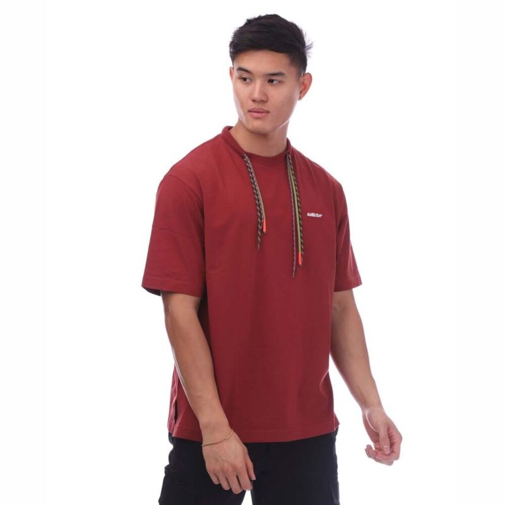 Ambush Mens Drawstring T-Shirt / Brown